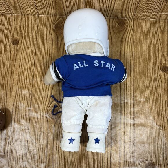 Tender Heart Treasures THT Cheerleader Bear THT Football‎ Bear Lot Of 3 1991 - Picture 3 of 16